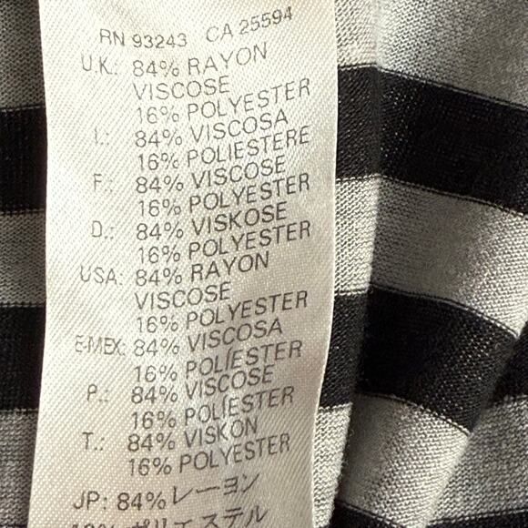 DIESEL Striped T-Shirt Dress Mini Size M Viscose Fabric Sleeveless - Picture 8 of 8